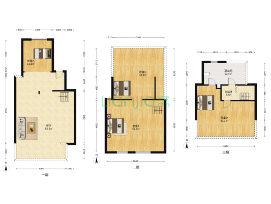 雅居乐澜岸雅苑 4室1厅1卫 165平方