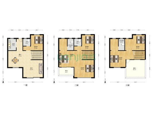 夏溪云山居 6室2厅4卫 209平方