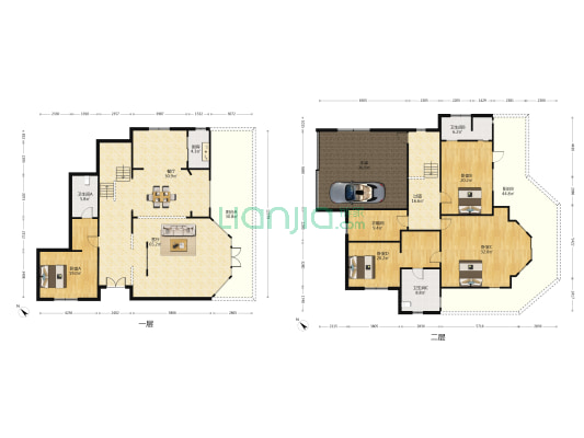 保利高尔夫花园 4室2厅3卫 486平方