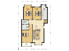 县医院难中间层，南北通透，矿山局新楼-涿州矿山局家属楼南院户型图