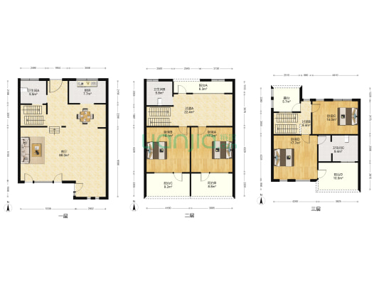 天润尚院 4室1厅3卫 228平方
