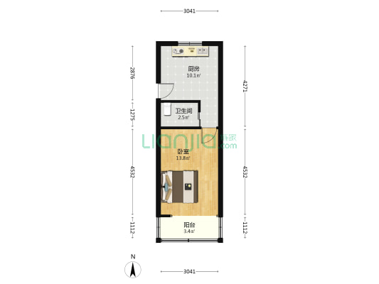 淞滨路70弄 1室0厅1卫 42平方
