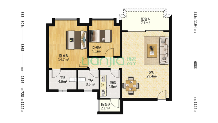 新君悦酒店公寓二手房实景图