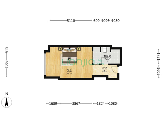 维也纳国际酒店 1室0厅1卫 54平方