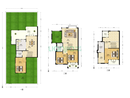 山水华门浅水湾苑 4室2厅3卫 197平方
