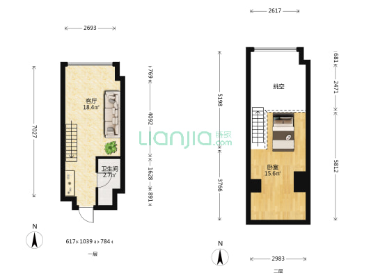 保利中央海岸三期熙园 1室1厅1卫 33平方