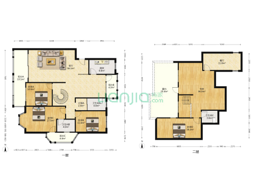 耀江阳光花园 5室2厅3卫 146平方