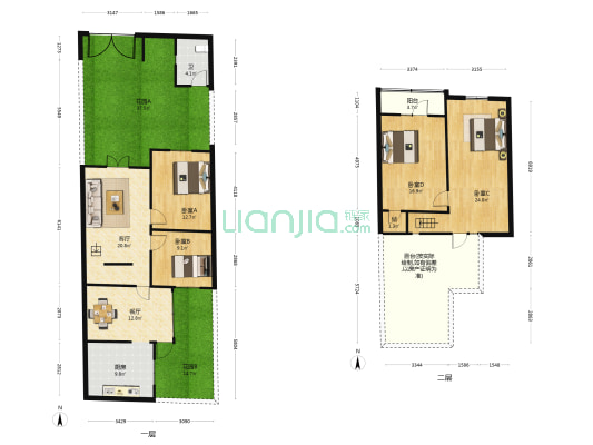 临潼骊华新村 4室2厅1卫 137平方