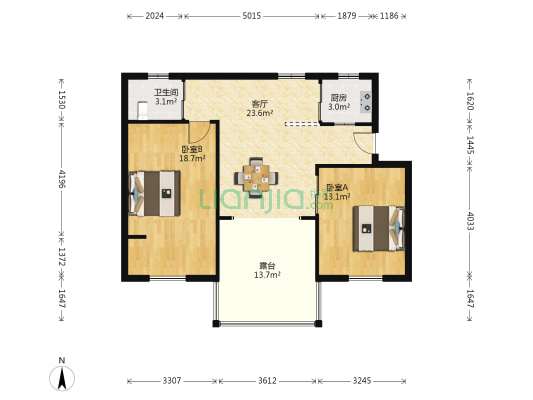 淞泽家园（五区） 2室1厅1卫 168平方