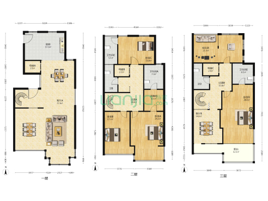中建城中壹号公馆华墅 4室2厅5卫 280平方