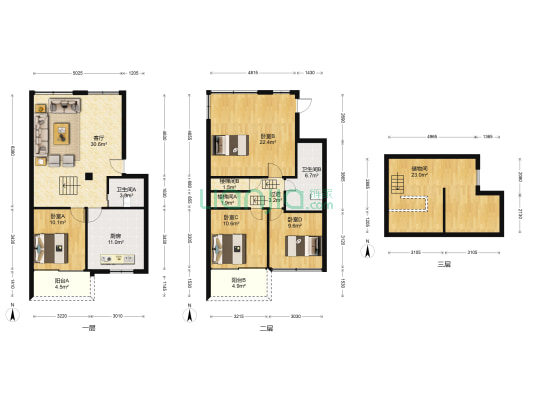 青松小区(青松路) 4室1厅2卫 135平方