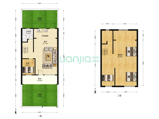 恒基碧桂园金石滩 1室1厅1卫 94平方