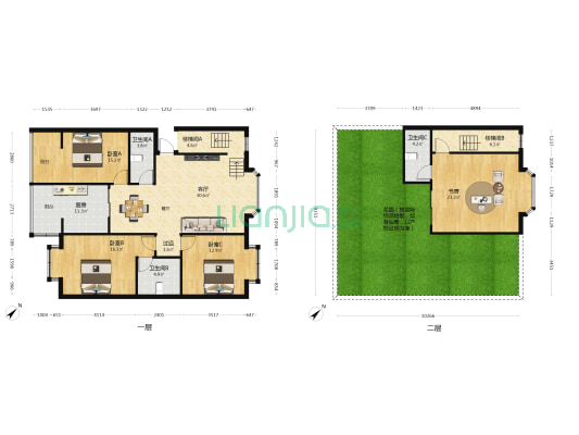 顺城苑 4室1厅3卫 151平方