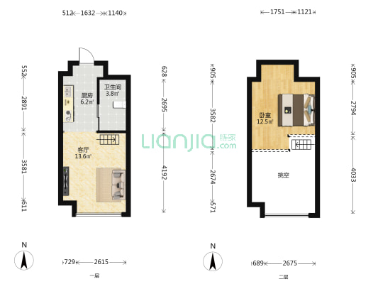 碧桂园云南映象云彩北区 1室1厅1卫 42平方