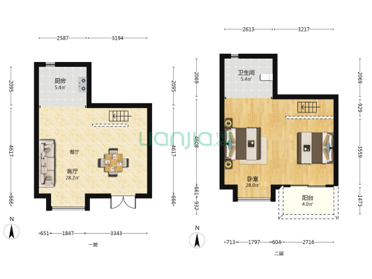 融信有墅 1室1厅1卫 73平方