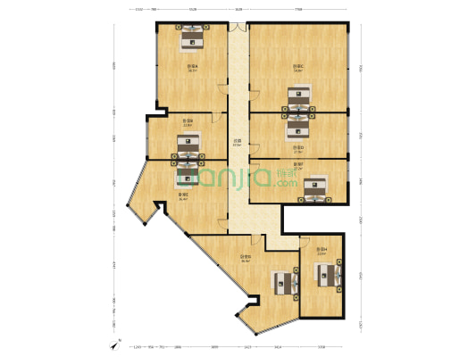 商业大厦 8室0厅0卫 417平方