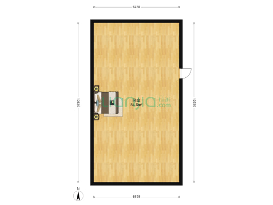 西横河新村四区 1室0厅0卫 86平方