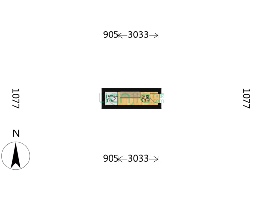 南半截胡同43号 1室0厅1卫 4平方