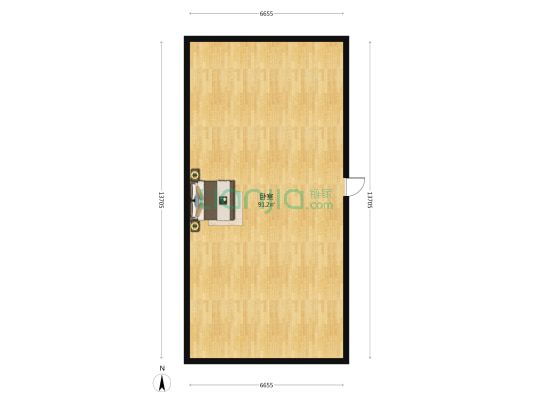 柏联花园 1室0厅0卫 105平方