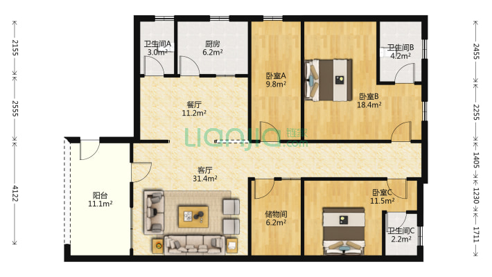供销商住楼二手房实景图