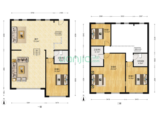 力旺弗朗明歌三期 4室1厅3卫 320平方