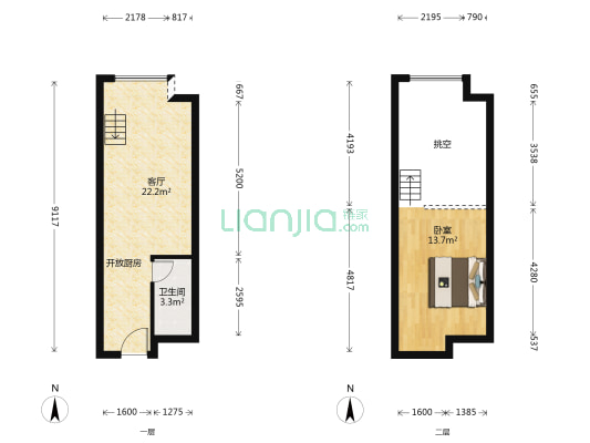 融创未来海 1室1厅1卫 40平方