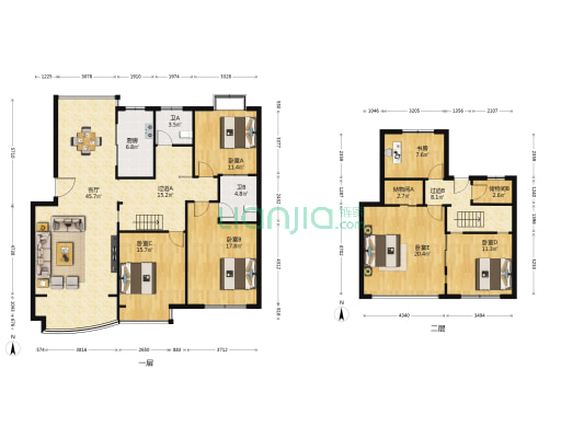 假日风景 6室1厅2卫 201平方
