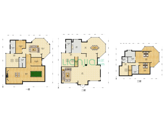 天源花园 4室3厅6卫 329平方