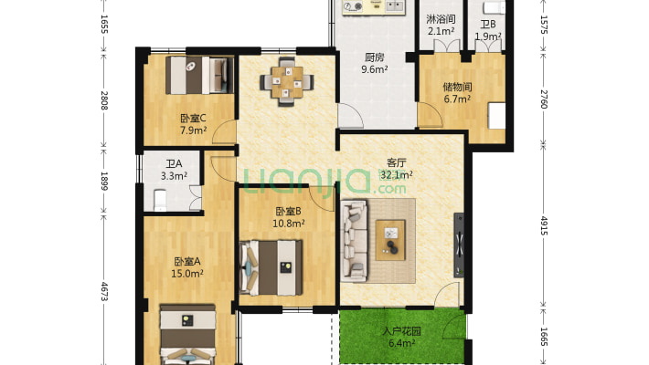 华美巷二手房实景图