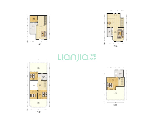 保利十二橡树庄园 4室2厅3卫 235平方