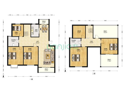 常熟花园 5室1厅2卫 185平方