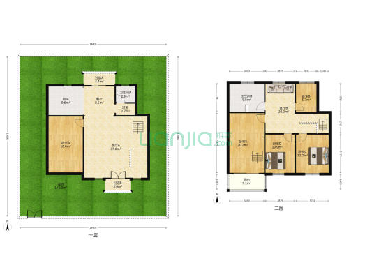 西亚山庄 5室3厅2卫 187平方