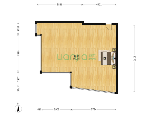 佳源广场 1室0厅0卫 99平方