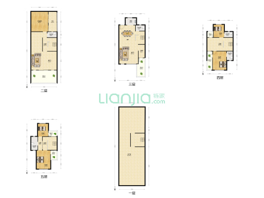 海伦堡青云台 5室2厅5卫 143平方