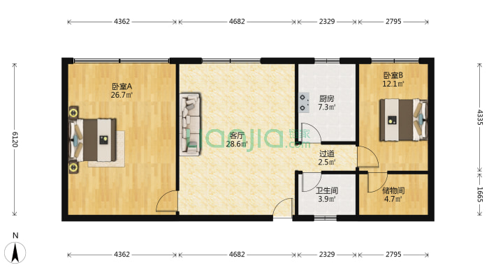 长源公寓二手房实景图