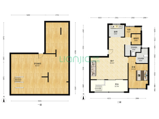 方远文璟花园 3室1厅2卫 199平方