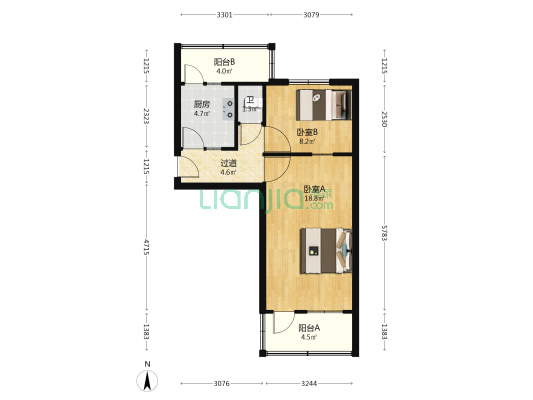 潍城生建宿舍 2室0厅1卫 51平方