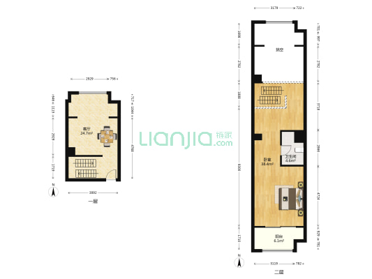 首开幸福公馆 1室1厅1卫 96平方
