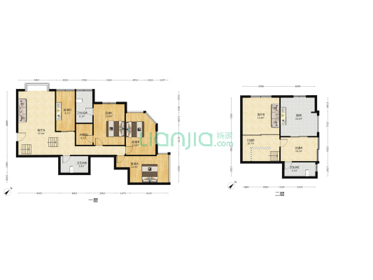 六福居 4室2厅3卫 132平方
