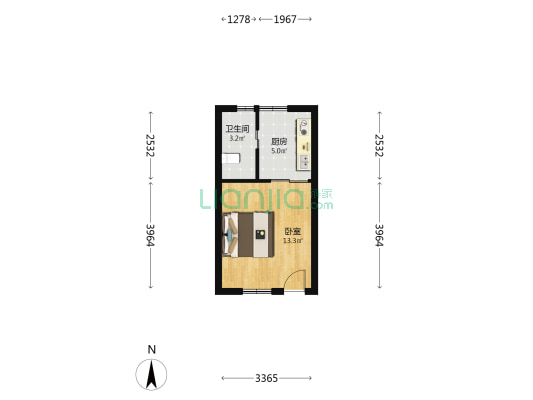 紫薇中路333号 1室0厅1卫 30平方