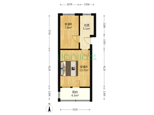 朝阳里（北辰区） 2室0厅0卫 31平方