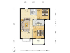 天保郦景配套 西丁和双塔，适合家庭式居住，户型方正.-涿州天保郦景户型图