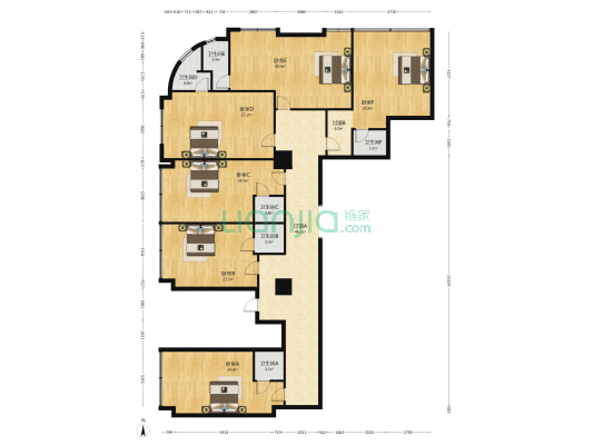 山西证券大厦 6室0厅6卫 356平方
