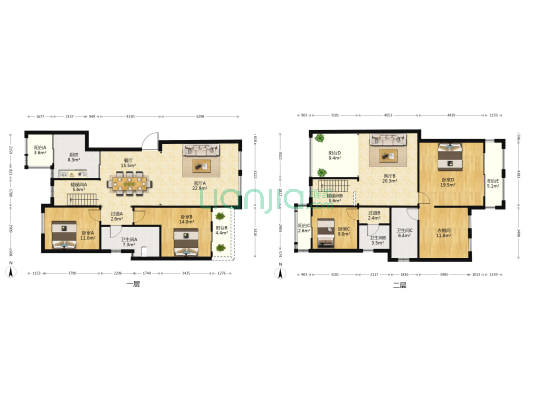 采莲郡 4室3厅3卫 204平方