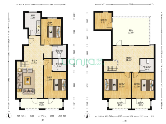 电梯洋房社区，涿州品质的社区，小区环境优美-户型图
