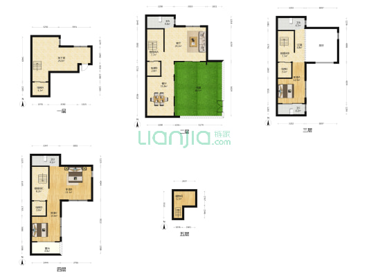 明湖院子 3室2厅4卫 213平方