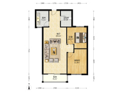 房本满二，有租户，楼位好，户型方正，-涿州翡翠城户型图