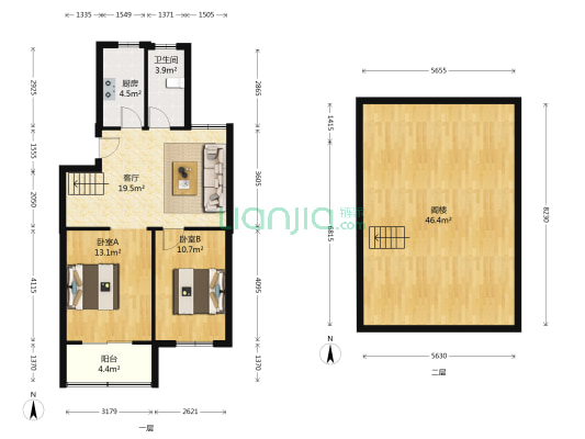 建绿新苑 2室1厅1卫 70平方