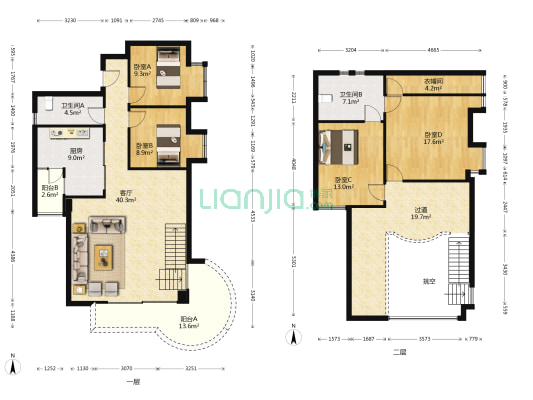 宏业湘雅园 4室1厅2卫 180平方