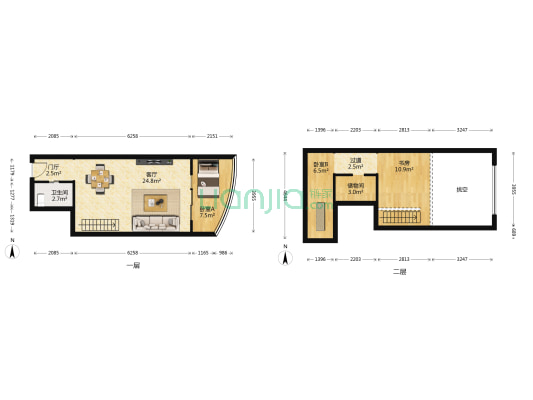 昆仑华庭 3室1厅1卫 51平方